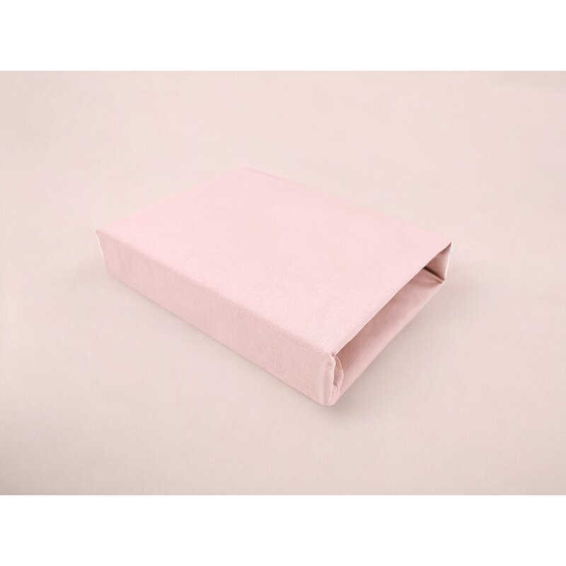 Qmini Cearceaf cu elastic pentru patut co-sleeper Aurora 76x43 cm powder pink