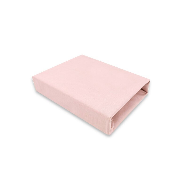Qmini Cearceaf cu elastic pentru patut co-sleeper Aurora 76x43 cm powder pink
