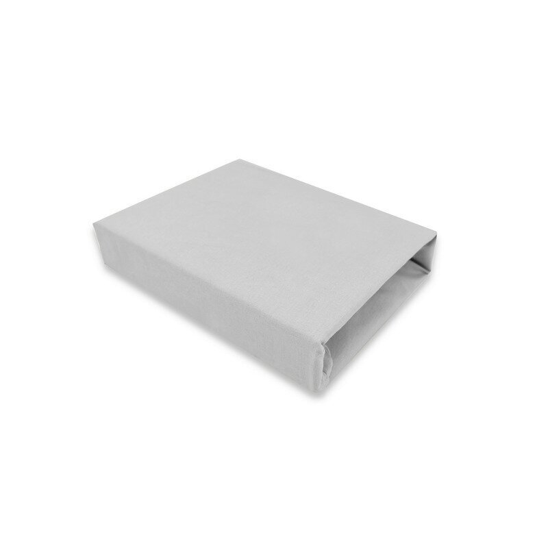 Qmini Cearceaf cu elastic pentru patut co-sleeper Theo 85x46 cm din bumbac Grey