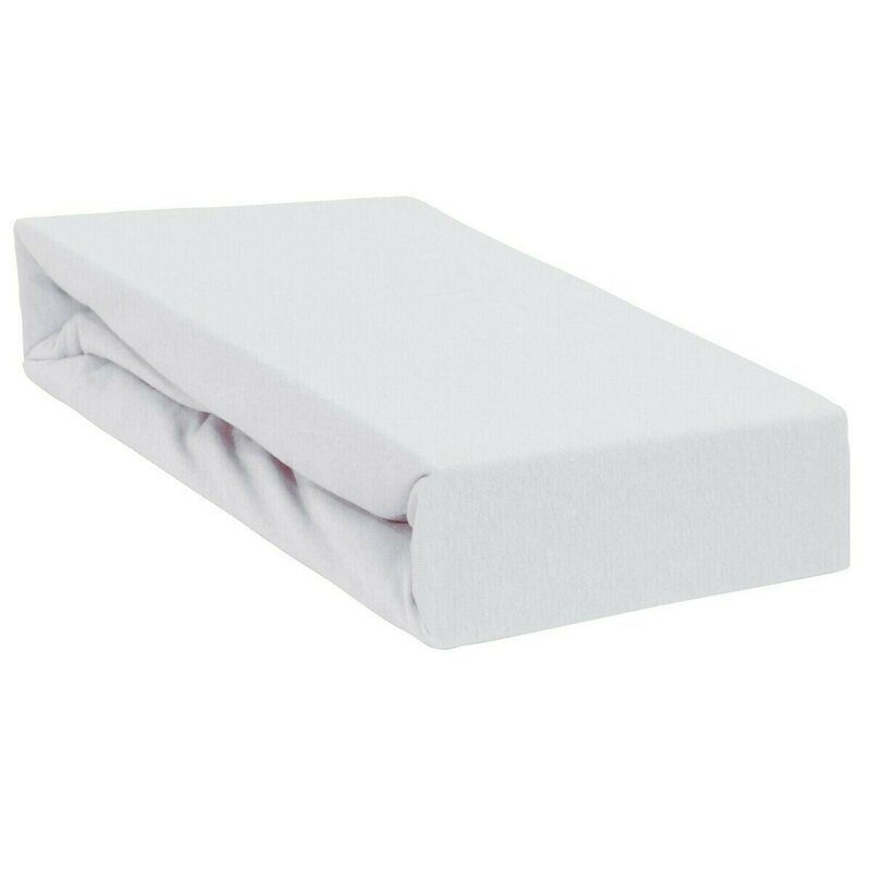 Qmini Cearceaf impermeabil cu elastic pentru patut 120x60 cm din jerseu Grey