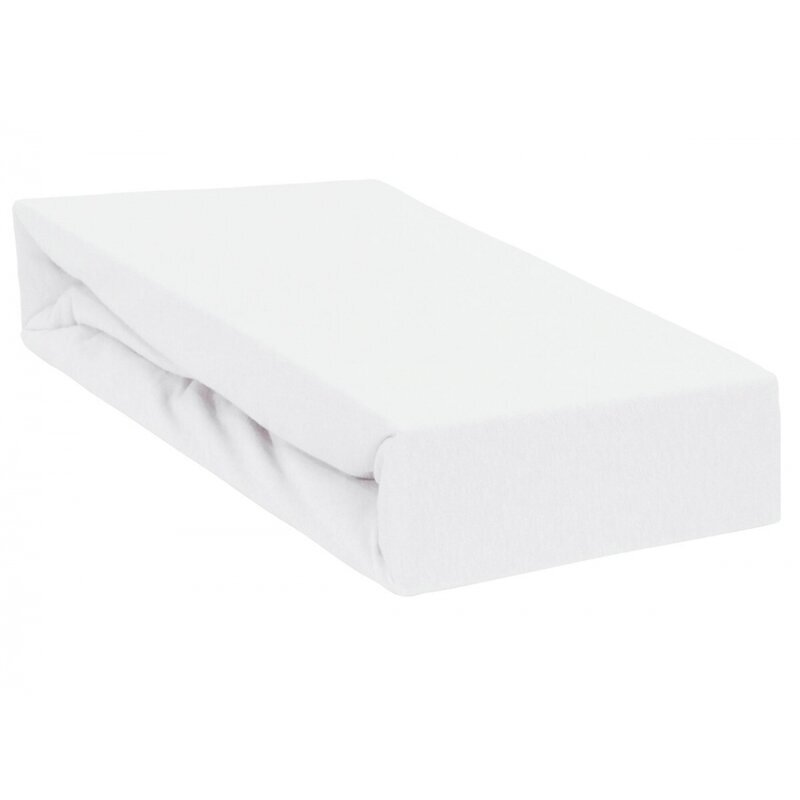Qmini Cearceaf impermeabil cu elastic pentru patut 120x60 cm din jerseu White
