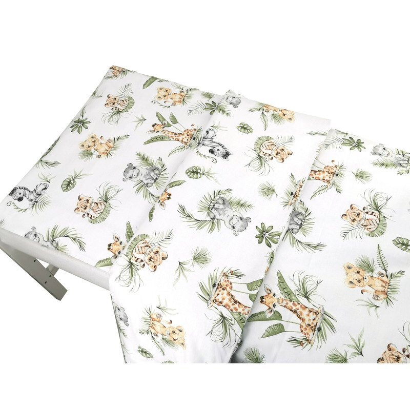 Qmini Lenjerie junior cu 2 piese 140 x 200 cm Safari