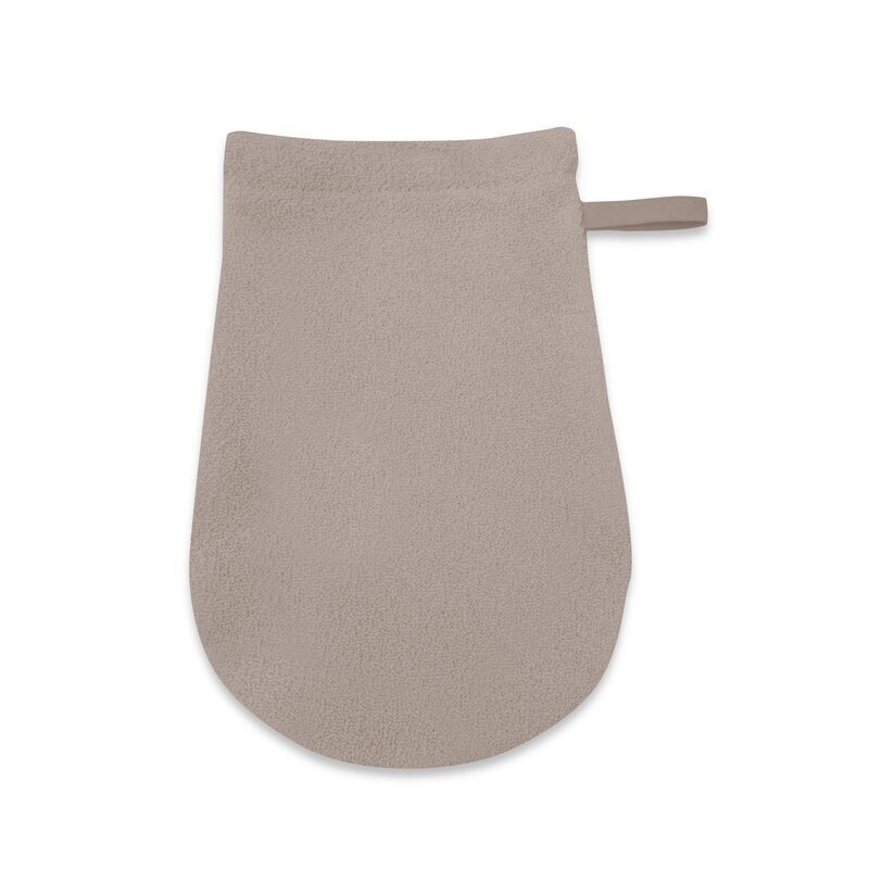 Qmini Manusa de baie Mocha 12x21 cm tricot termo-terry din bambus