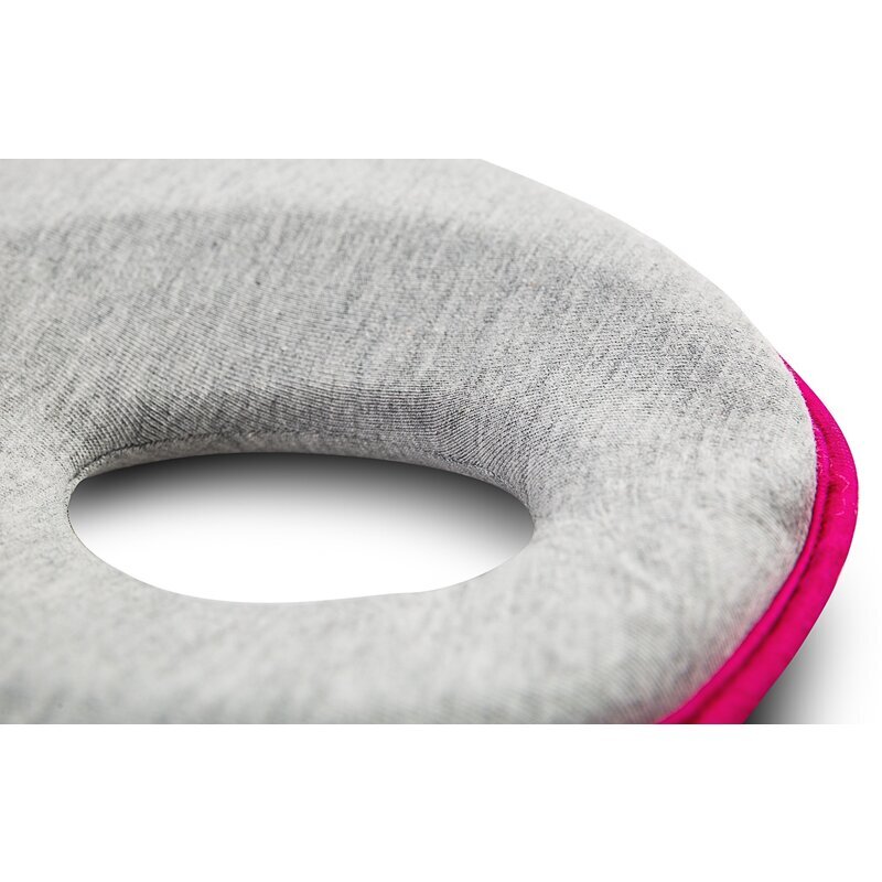 Qmini Perna ergonomica impotriva plagiocefaliei 22x22 cm Roz