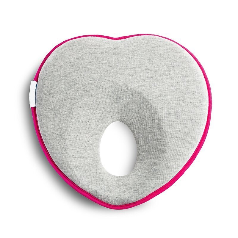 Qmini Perna ergonomica impotriva plagiocefaliei 22x22 cm Roz