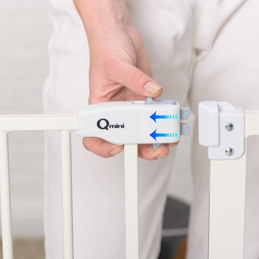 Qmini Poarta siguranta Thor 74 - 109.4 cm cu inchidere automata si sistem dublu de blocare Otel
