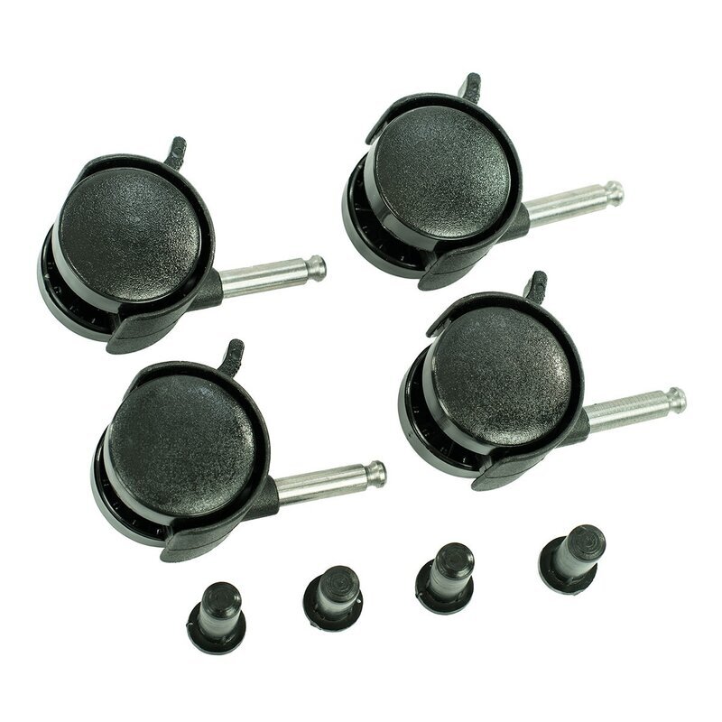 Qmini Set 4 roti Negru compatibile cu patuturile Babyneeds si