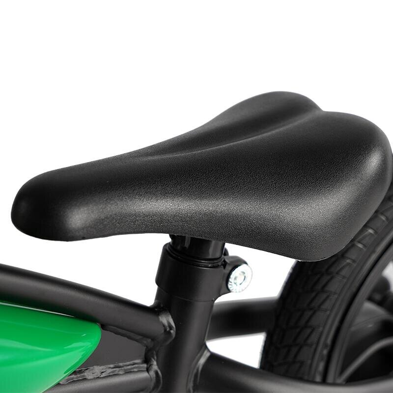 QPlay Bicicleta fara pedale Feduro Verde Balance bike roti 12 inch gonflabile sa ajustabila din piele ecologica varsta 3-6 ani