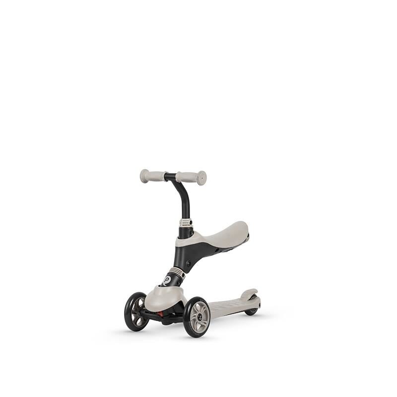 QPlay Trotineta 5in1 Sema Bej cu scaun maner telescopic si ajustabil suport pentru picioare detasabil greutate suportata 50 kg