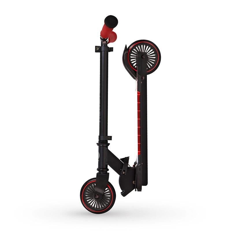 QPlay Trotineta Honeycomb Albastru cu lumini LED pliabila ghidon reglabil greutate suportata 50 kg varsta 5 ani+
