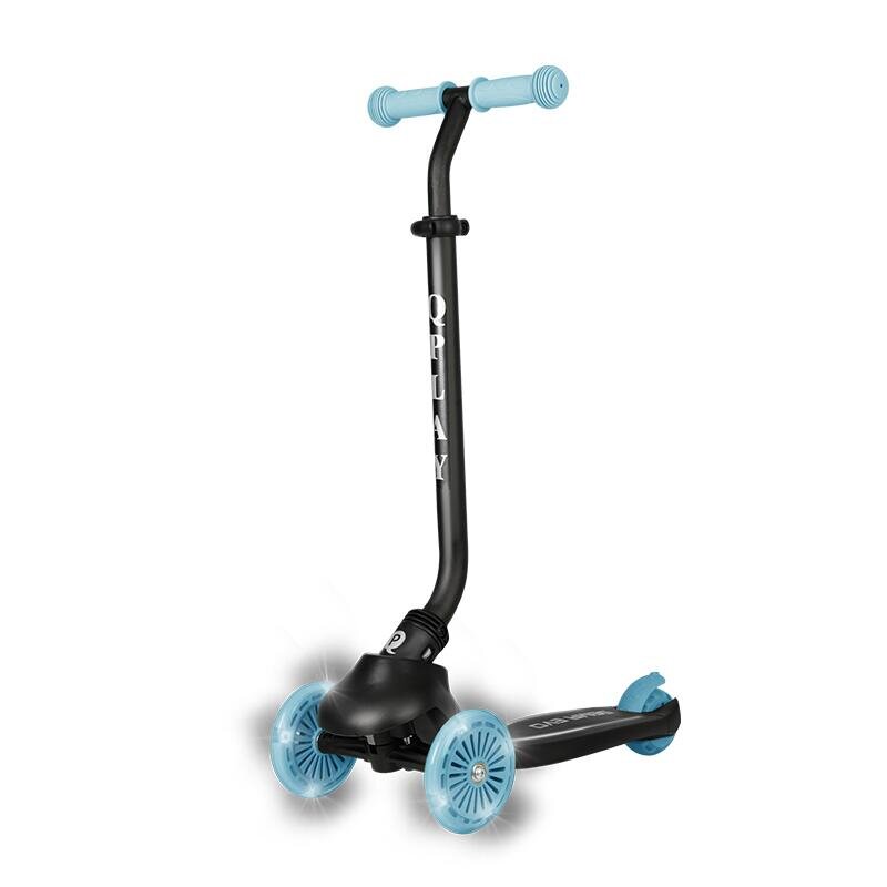 QPlay Trotineta pentru copii Sema EVO Albastru 6 in 1 multifunctionala cu scaunel maner telescopic parental inaltime ajustabila cadru din aluminiu greutate admisa 50 kg