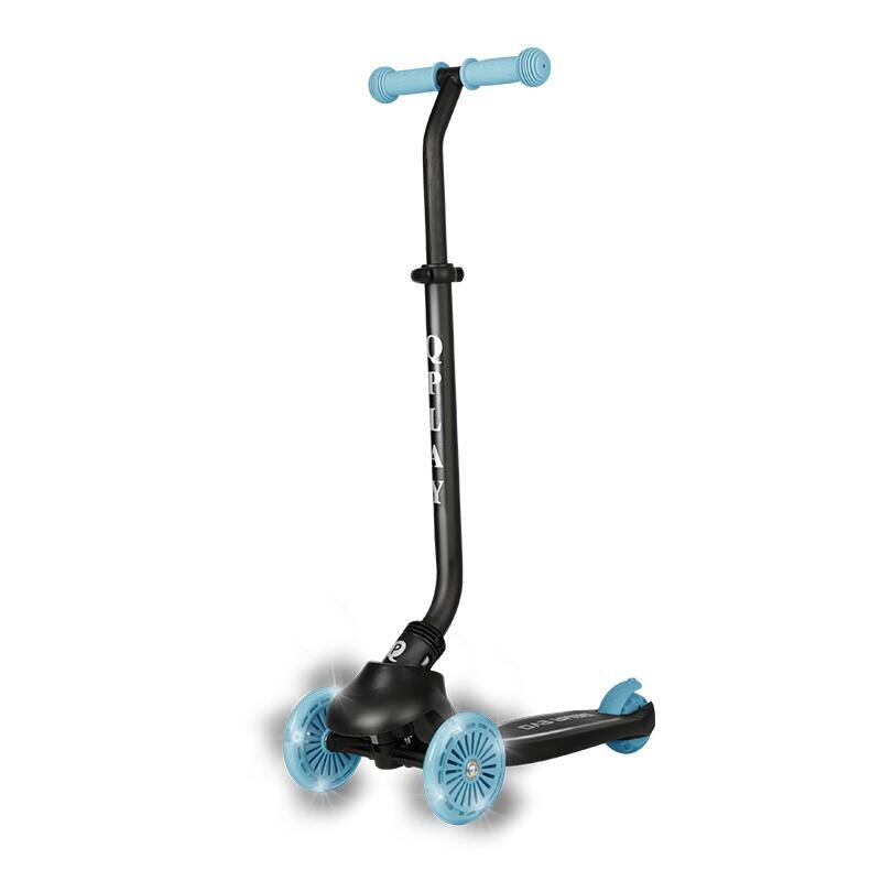 QPlay Trotineta pentru copii Sema EVO Albastru 6 in 1 multifunctionala cu scaunel maner telescopic parental inaltime ajustabila cadru din aluminiu greutate admisa 50 kg