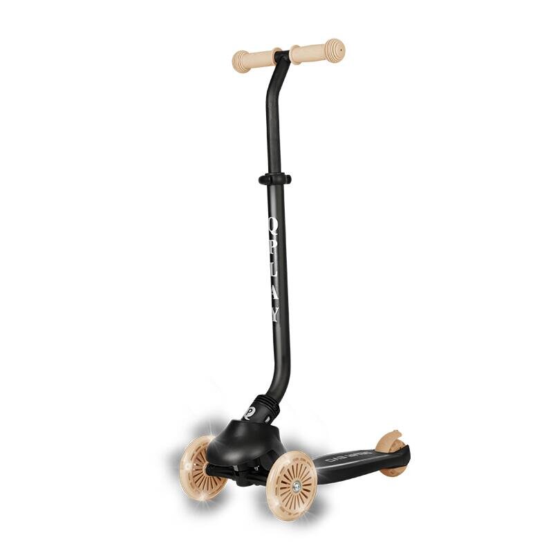 QPlay Trotineta pentru copii Sema EVO Bej 6 in 1 multifunctionala cu scaunel maner telescopic parental inaltime ajustabila cadru din aluminiu greutate admisa 50 kg