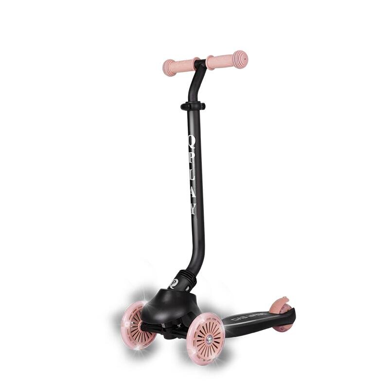 QPlay Trotineta pentru copii Sema EVO Roz 6 in 1 multifunctionala cu scaunel maner telescopic parental inaltime ajustabila cadru din aluminiu greutate admisa 50 kg