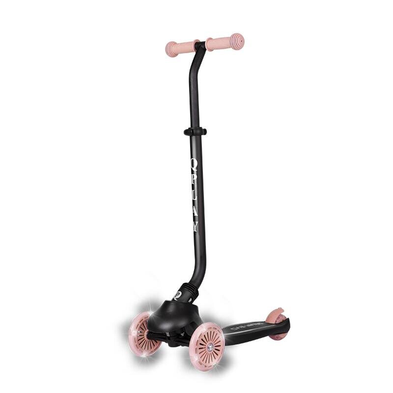 QPlay Trotineta pentru copii Sema EVO Roz 6 in 1 multifunctionala cu scaunel maner telescopic parental inaltime ajustabila cadru din aluminiu greutate admisa 50 kg