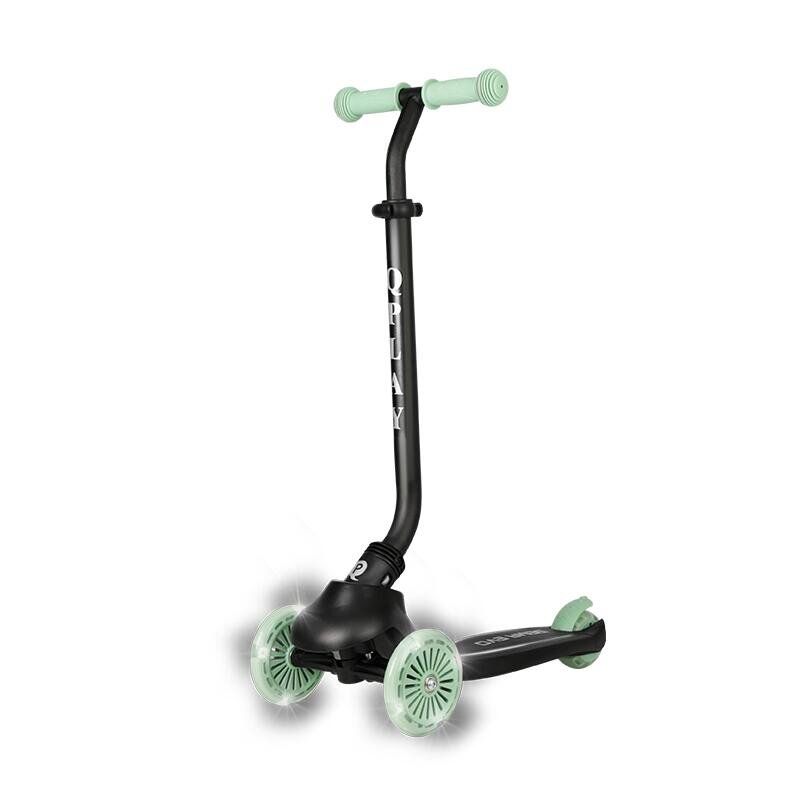 QPlay Trotineta pentru copii Sema EVO Verde 6 in 1 multifunctionala cu scaunel maner telescopic parental inaltime ajustabila cadru din aluminiu greutate admisa 50 kg