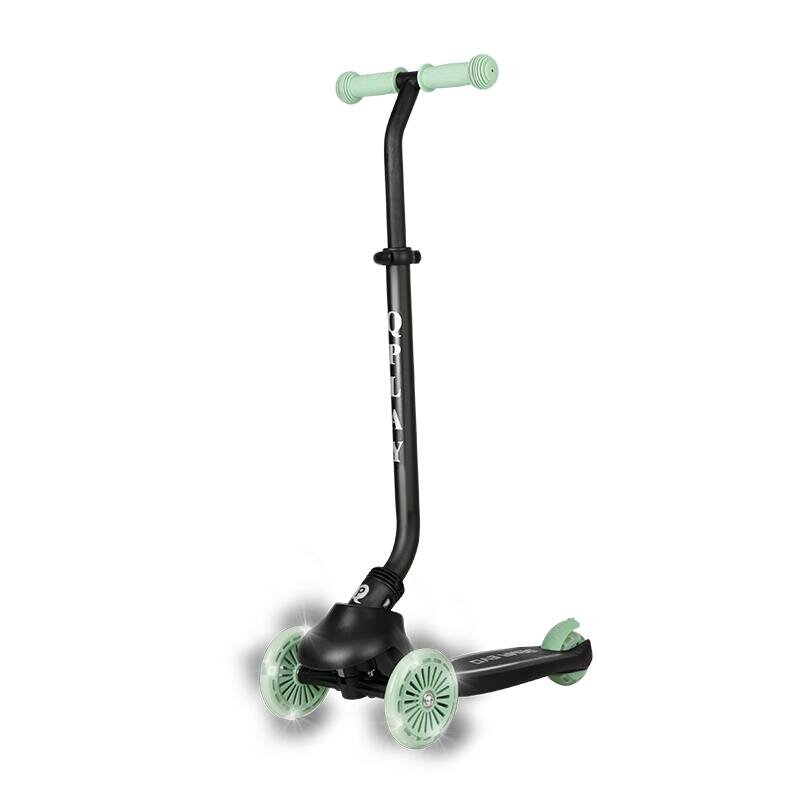 QPlay Trotineta pentru copii Sema EVO Verde 6 in 1 multifunctionala cu scaunel maner telescopic parental inaltime ajustabila cadru din aluminiu greutate admisa 50 kg