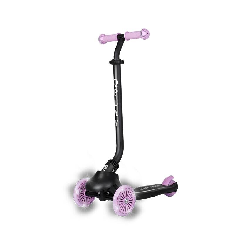 QPlay Trotineta pentru copii Sema EVO Violet 6 in 1 multifunctionala cu scaunel maner telescopic parental inaltime ajustabila cadru din aluminiu greutate admisa 50 kg