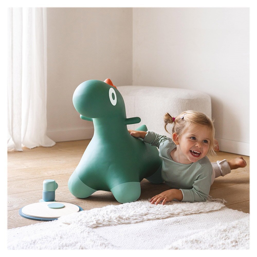 Quut Toys Dinozaur gonflabil saltaret Hoppi Dino verde