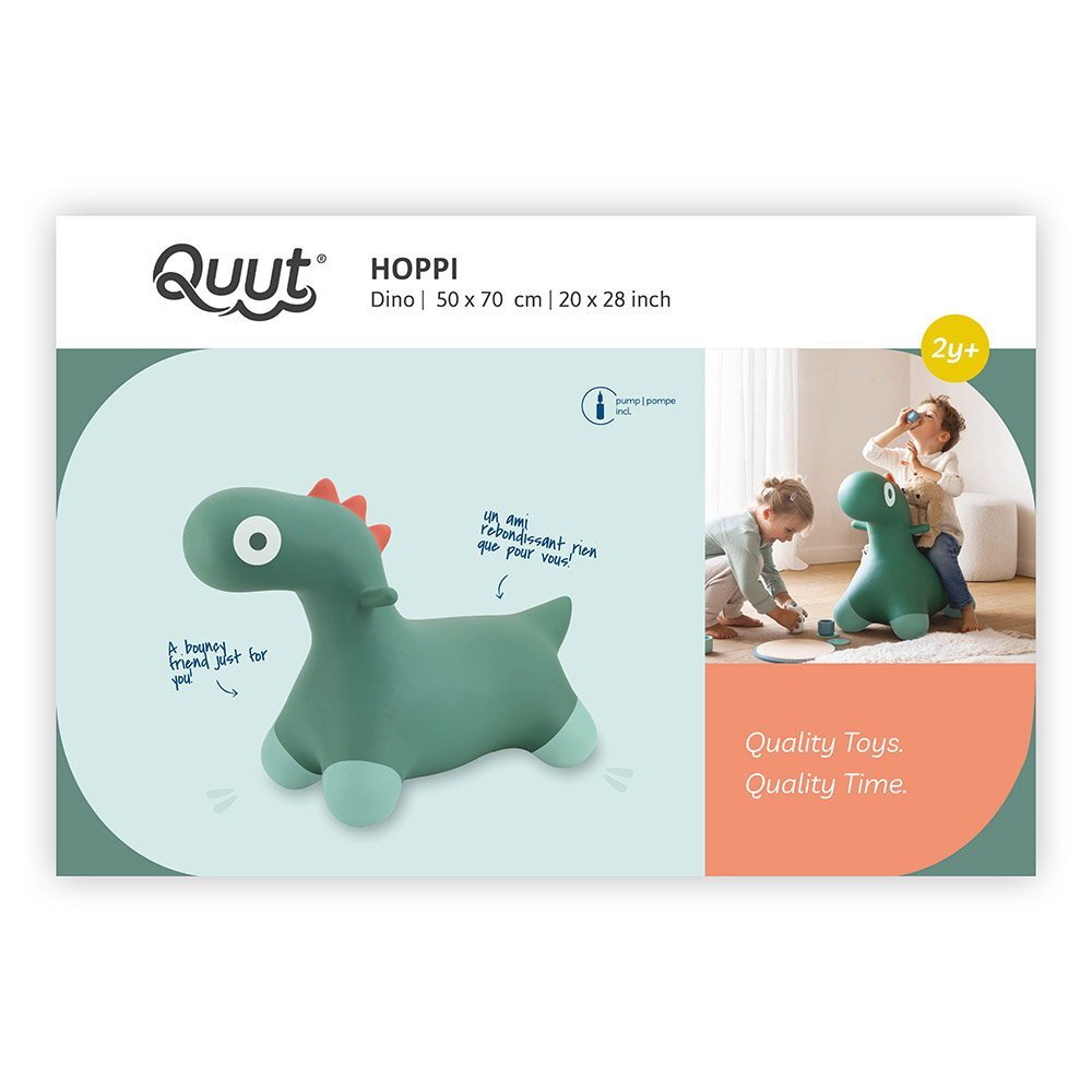 Quut Toys Dinozaur gonflabil saltaret Hoppi Dino verde