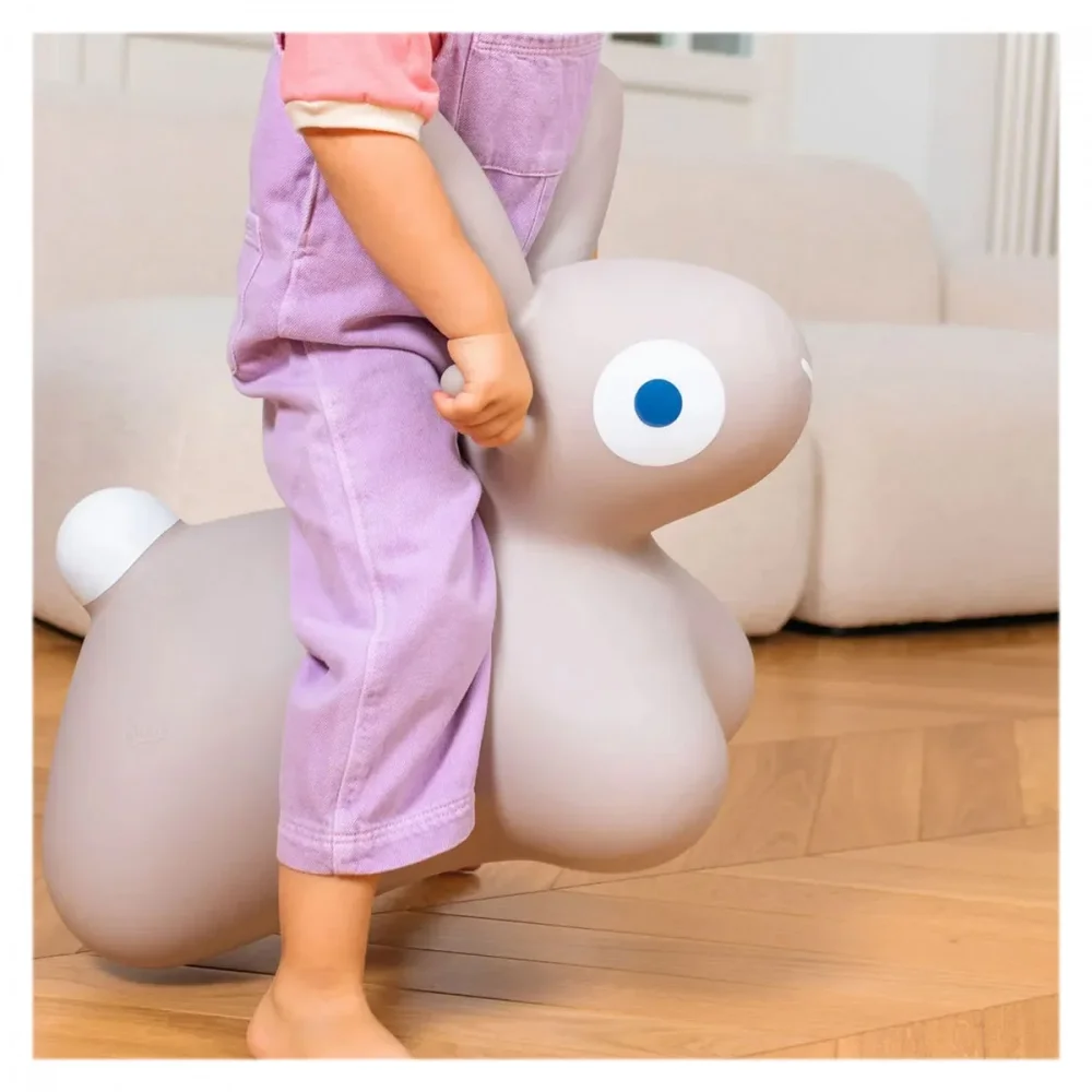Quut Toys Iepuras gonflabil saltaret Hoppi Bunny gri