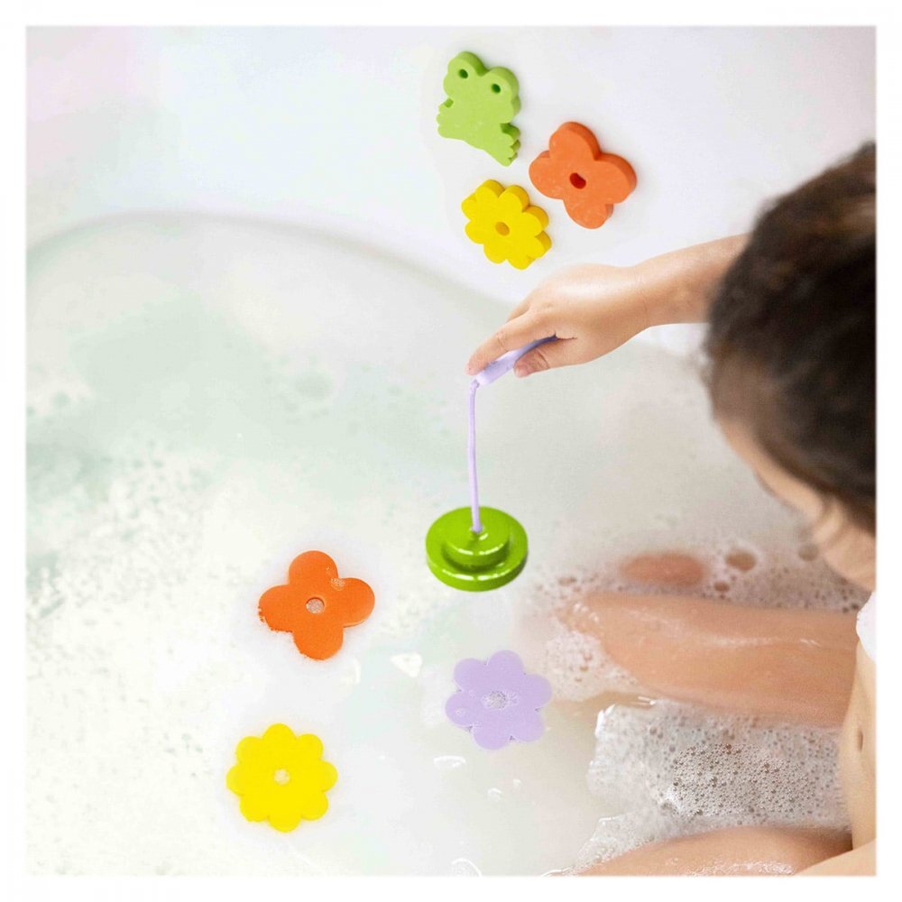 Quut Toys Joc de pescuit pentru baie Iazul cu broscute