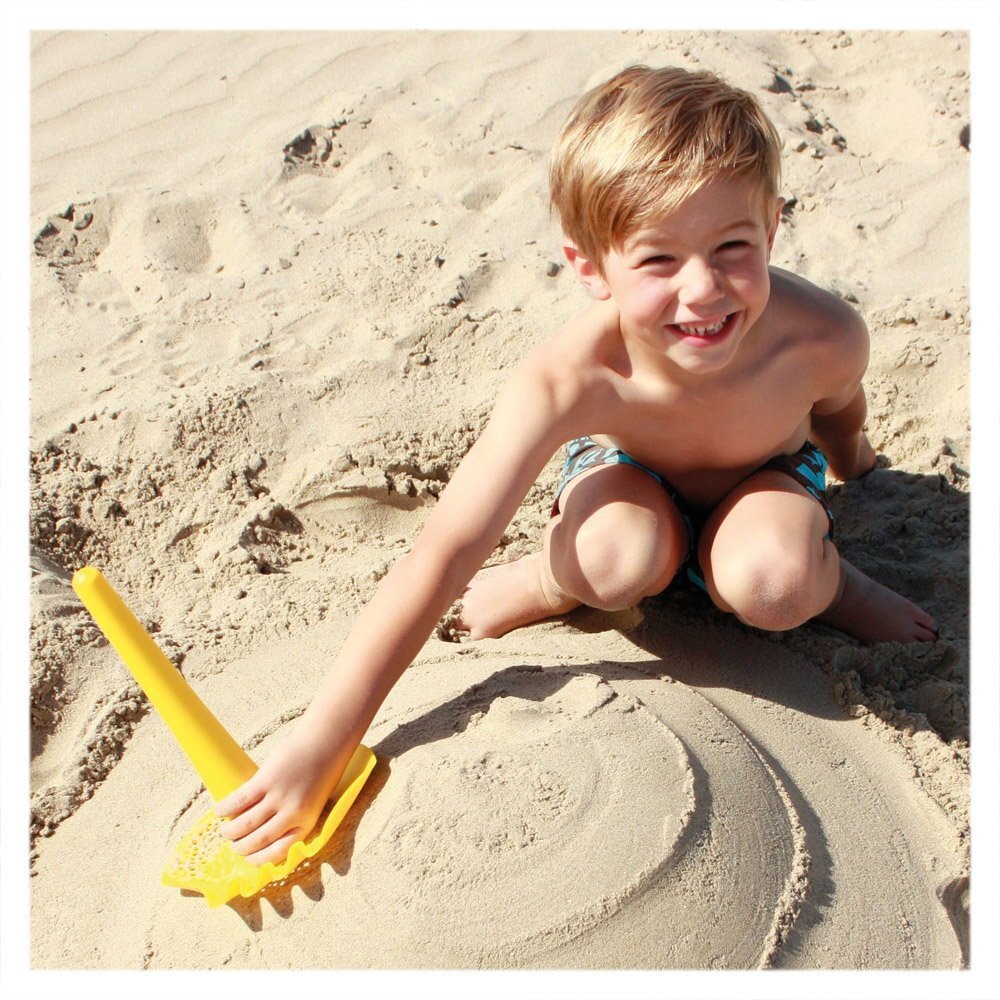 Quut Toys Jucarie multifunctionala pentru nisip Triplet Galben