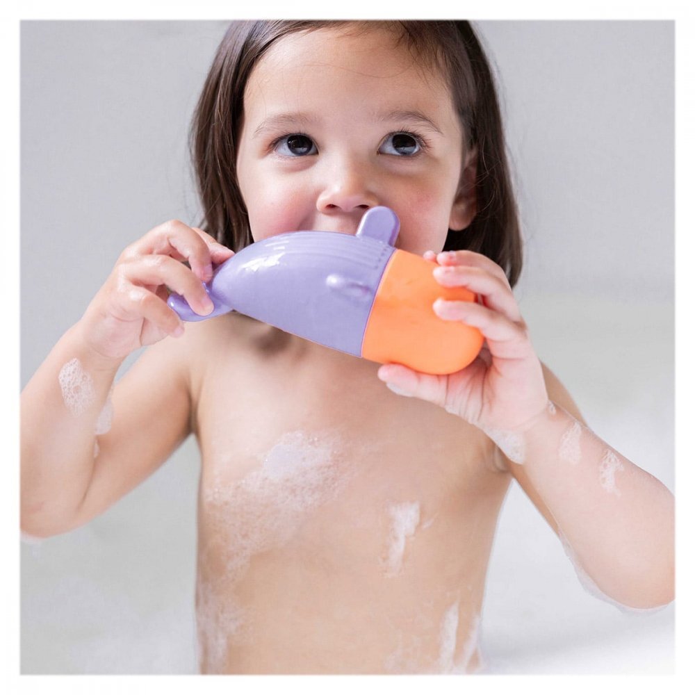 Quut Toys Jucarie stropitoare de baie din silicon Balena Squeezi