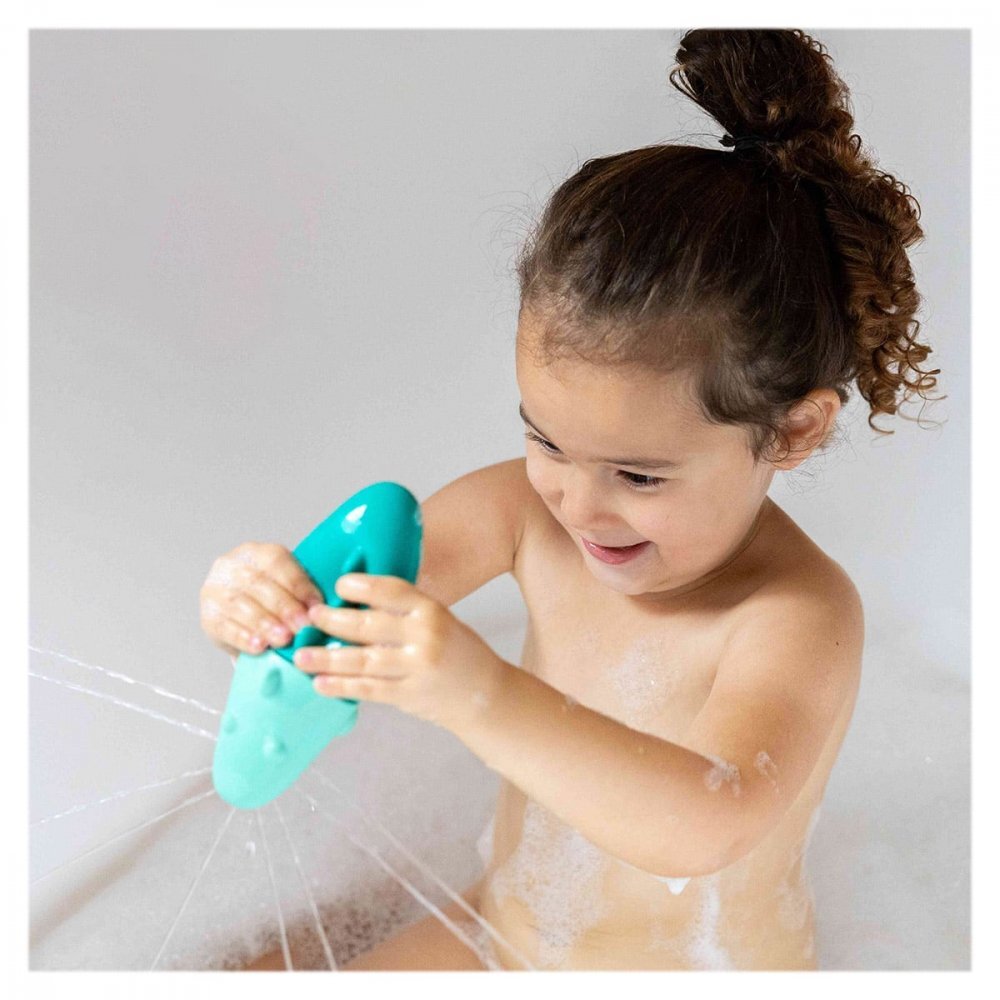 Quut Toys Jucarie stropitoare de baie din silicon Crocodilul Squeezi