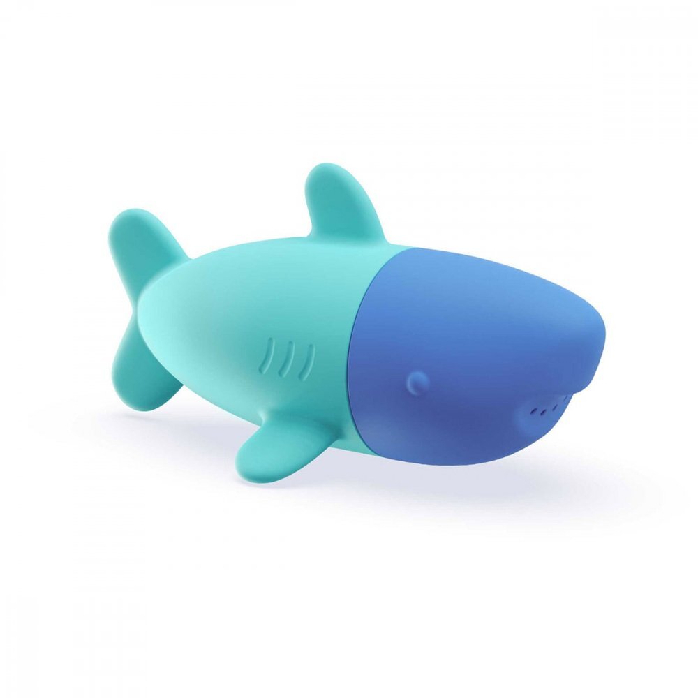 Quut Toys Jucarie stropitoare de baie din silicon Rechinul Squeezi