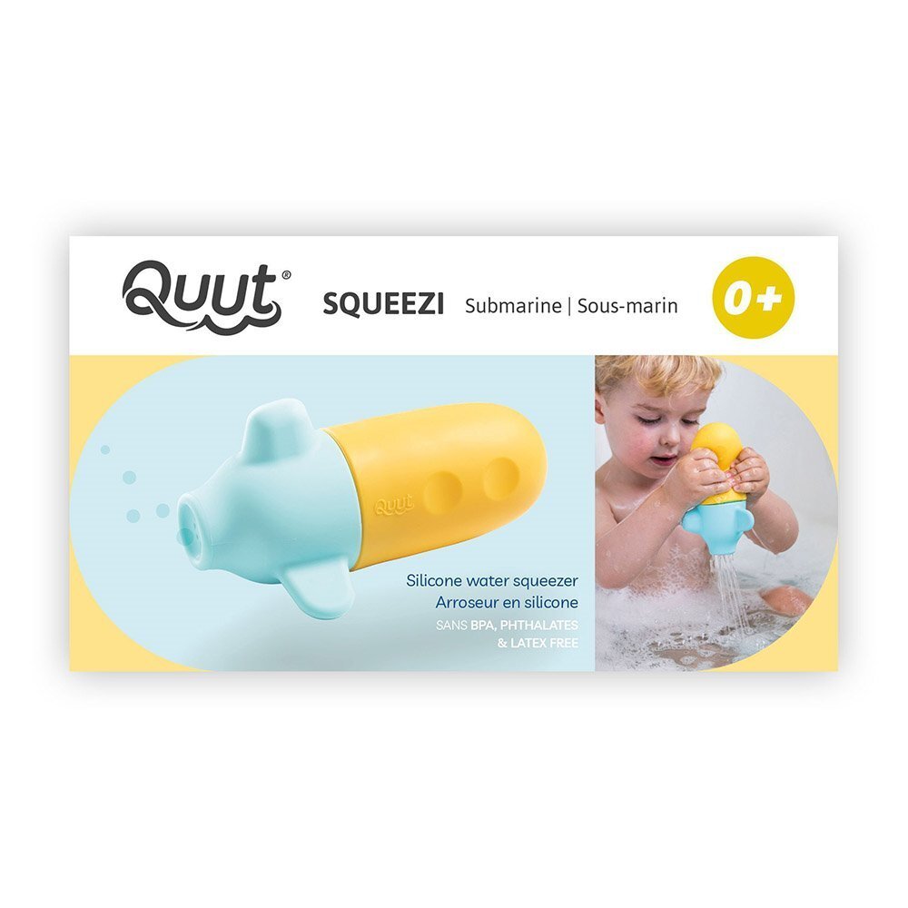 Quut Toys Jucarie stropitoare de baie din silicon Squeezi Submarine