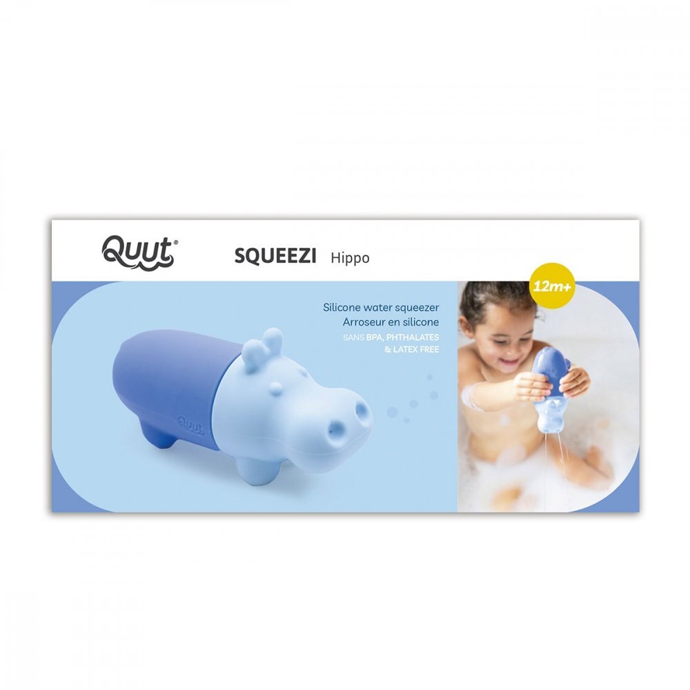 Quut Toys Jucarie stropitoare de baie Hipopotamul Squeezi din silicon