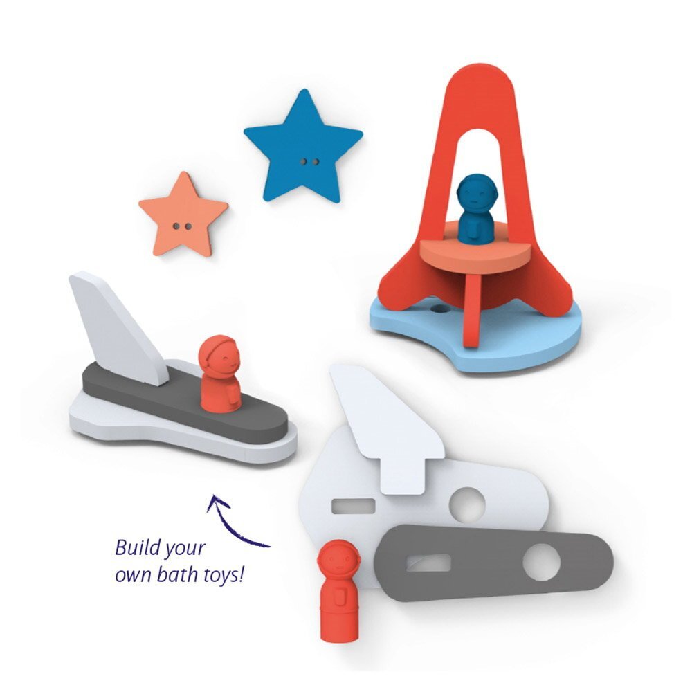 Quut Toys Jucarii de baie din spuma Aventura spatiala