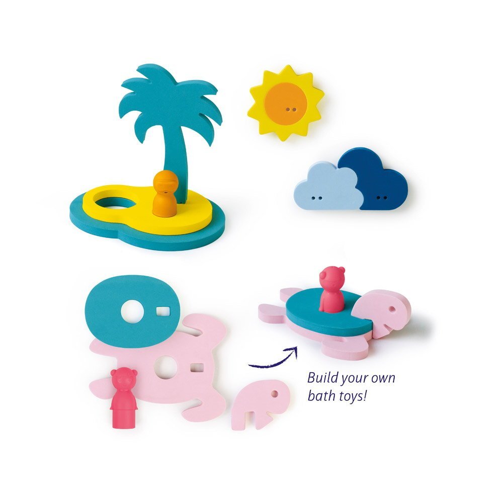 Quut Toys Jucarii de baie din spuma Insula comorilor