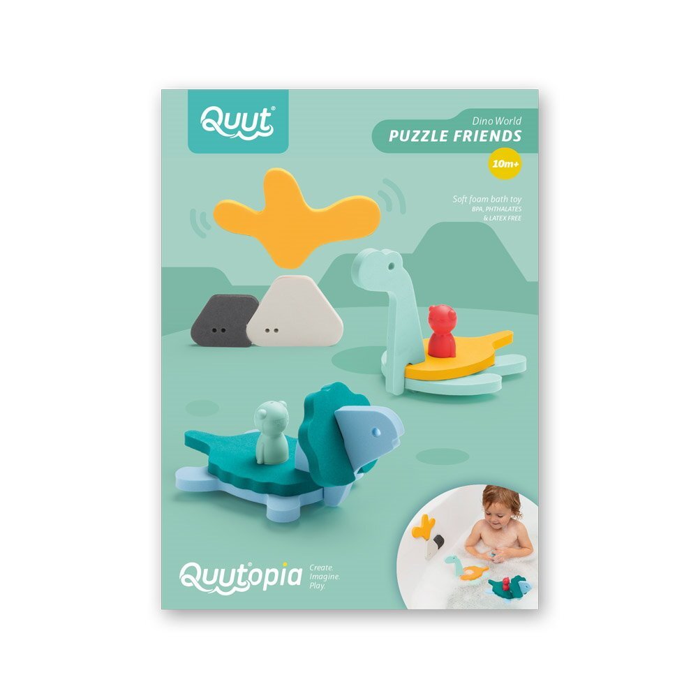 Quut Toys Jucarii de baie Lumea dinozaurilor din spuma