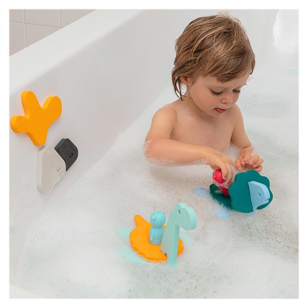 Quut Toys Jucarii de baie Lumea dinozaurilor din spuma
