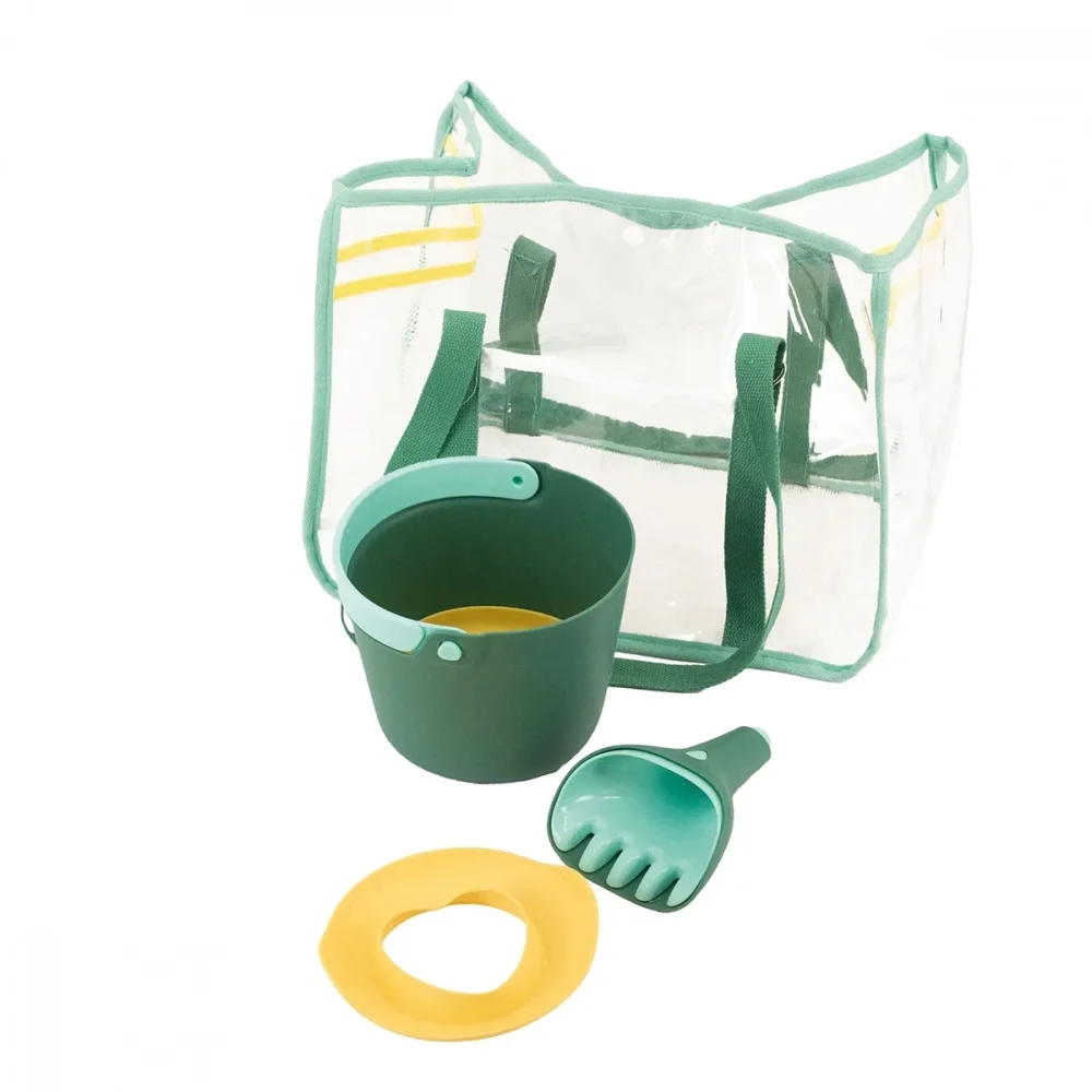 Quut Toys Kit complet verde pentru plaja si nisip