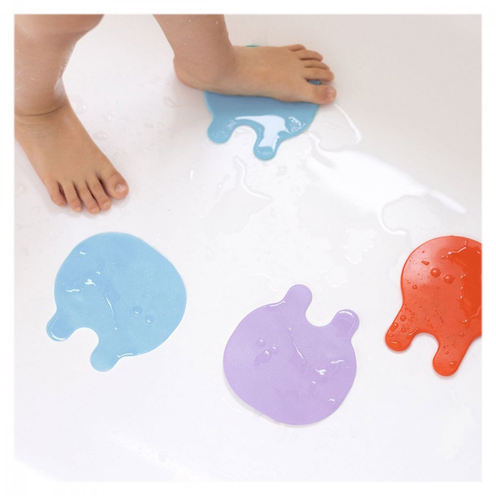 Quut Toys Meduze antiderapante pentru baie Grippi 8 piese