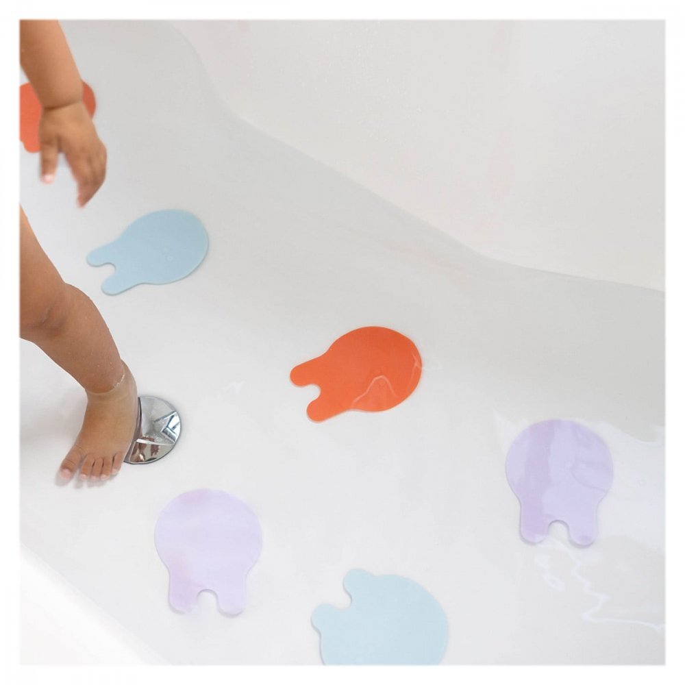 Quut Toys Meduze antiderapante pentru baie Grippi 8 piese