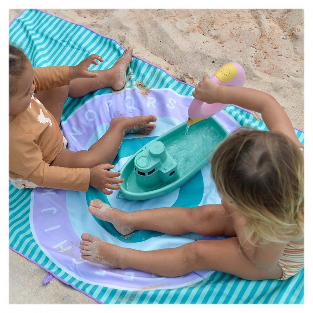 Quut Toys Prosop de plaja cu activitati 140 x 70 cm