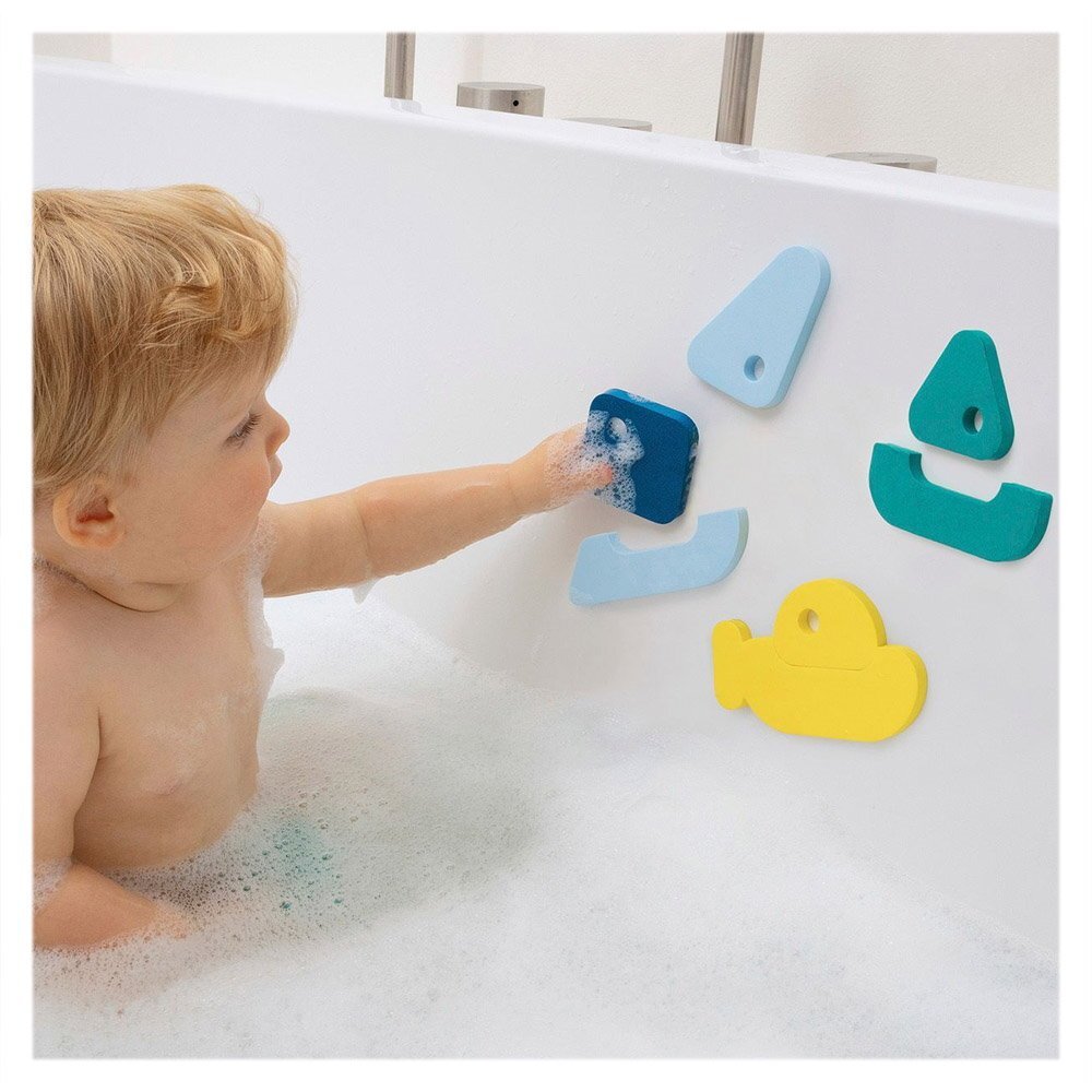Quut Toys Puzzle de baie 8 piese Barcute colorate