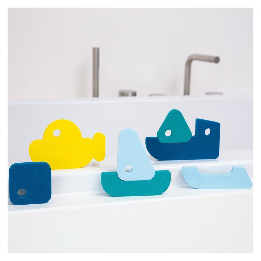 Quut Toys Puzzle de baie 8 piese Barcute colorate