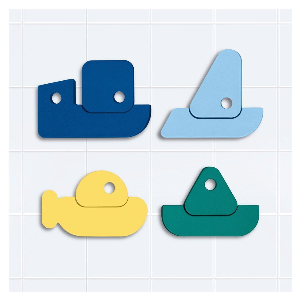 Quut Toys Puzzle de baie 8 piese Barcute colorate
