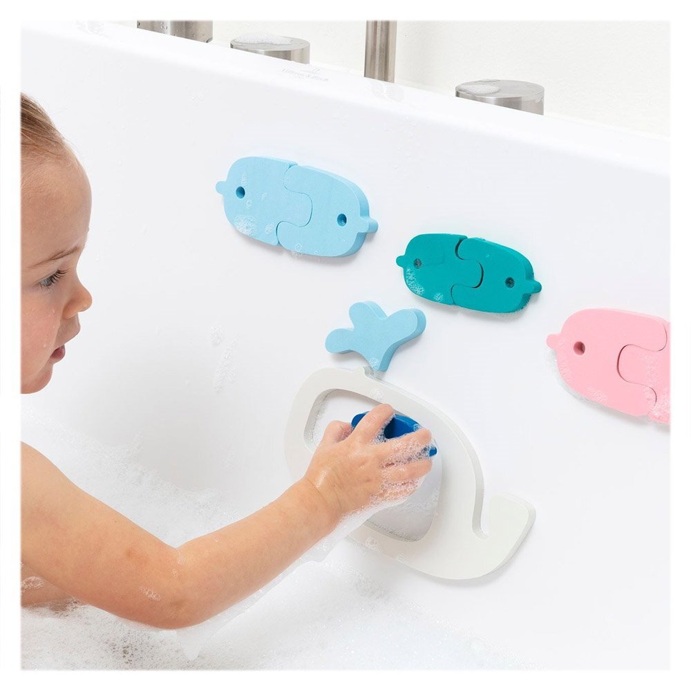 Quut Toys Puzzle de baie Balene si pestisori 11 piese