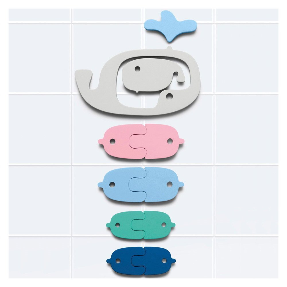 Quut Toys Puzzle de baie Balene si pestisori 11 piese