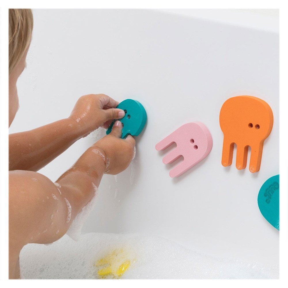 Quut Toys Puzzle de baie Meduze colorate 10 piese
