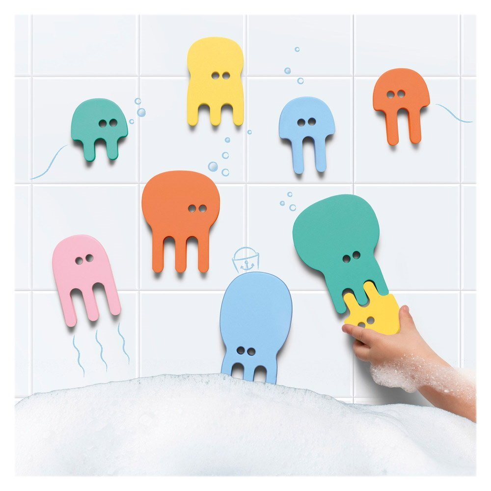 Quut Toys Puzzle de baie Meduze colorate 10 piese