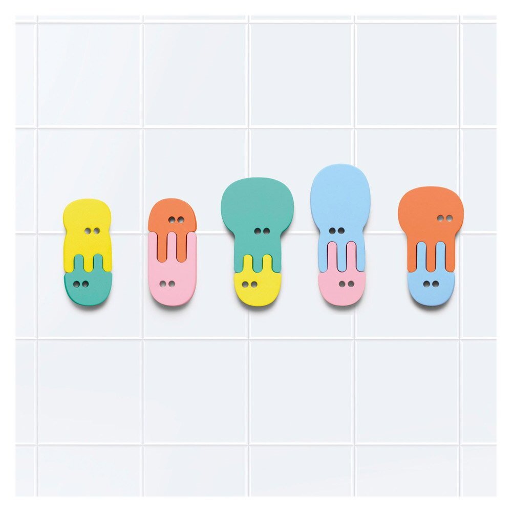 Quut Toys Puzzle de baie Meduze colorate 10 piese