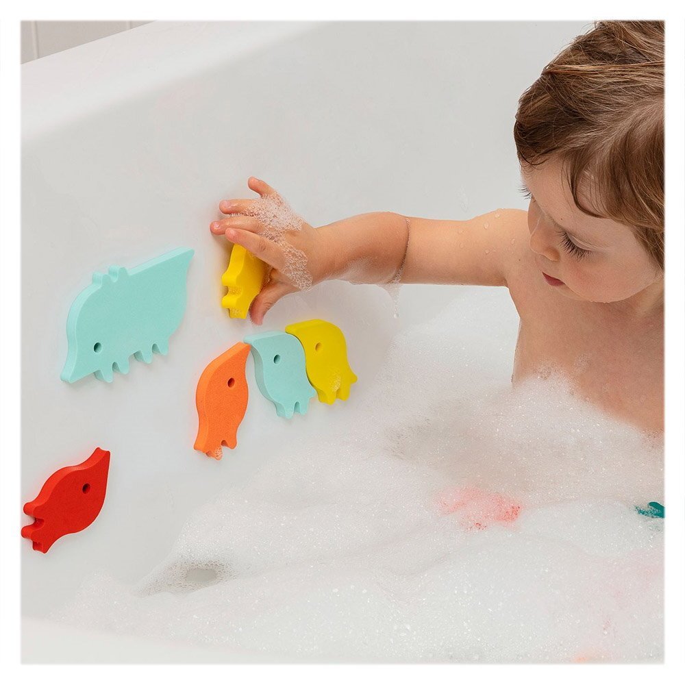 Quut Toys Puzzle de baie pentru copii set 10 piese Parada animalelor