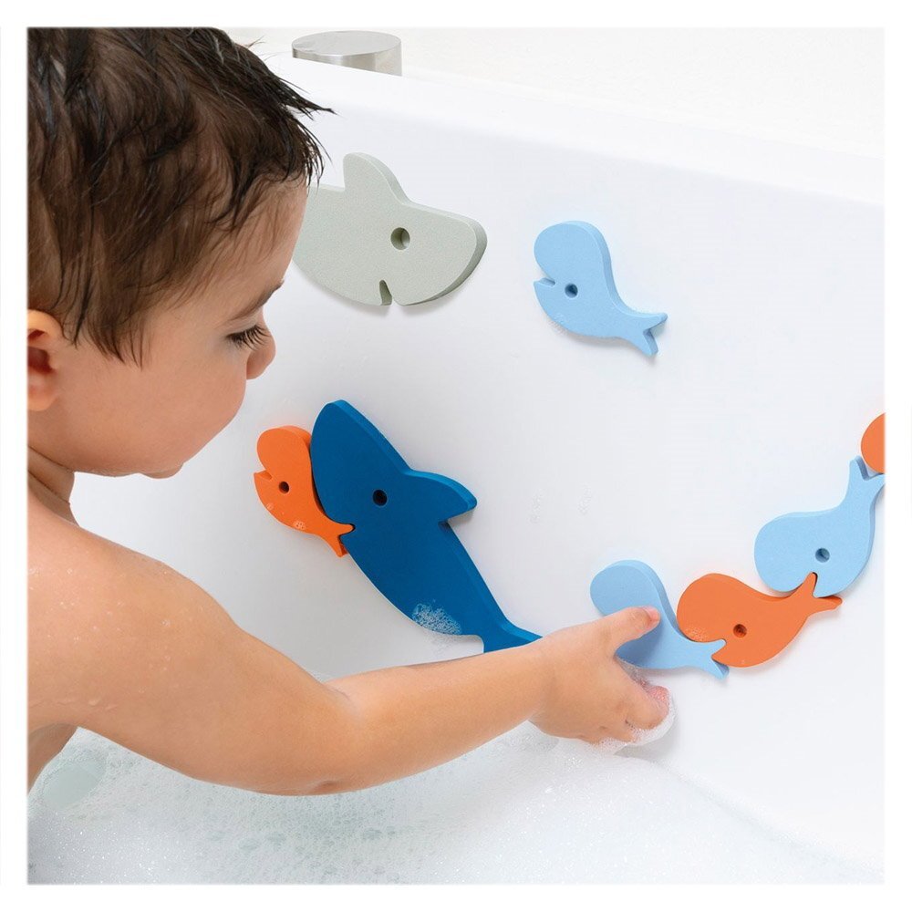 Quut Toys Puzzle de baie Rechinii infometati 10 piese
